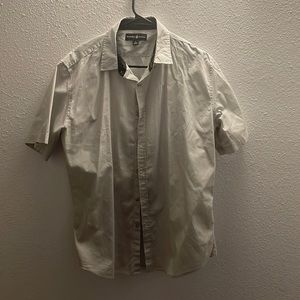 White dotted polo shirt